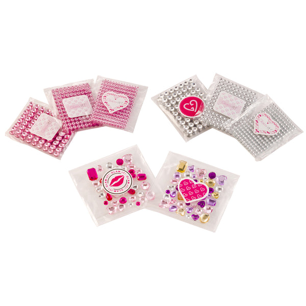 DIY Stick On Crystals 8 Pack Set