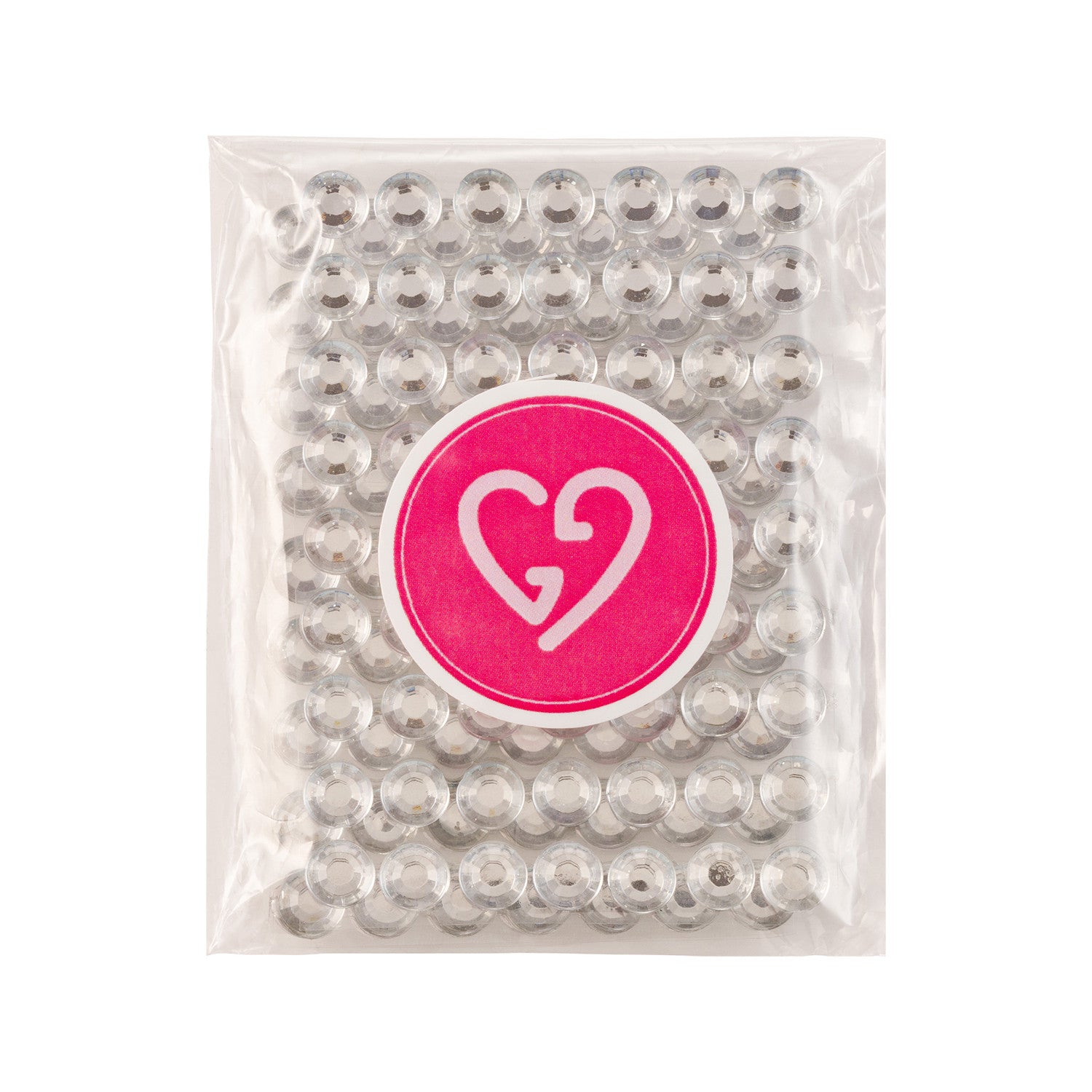 DIY Stick On Large Crystals – WHITE (6mm)