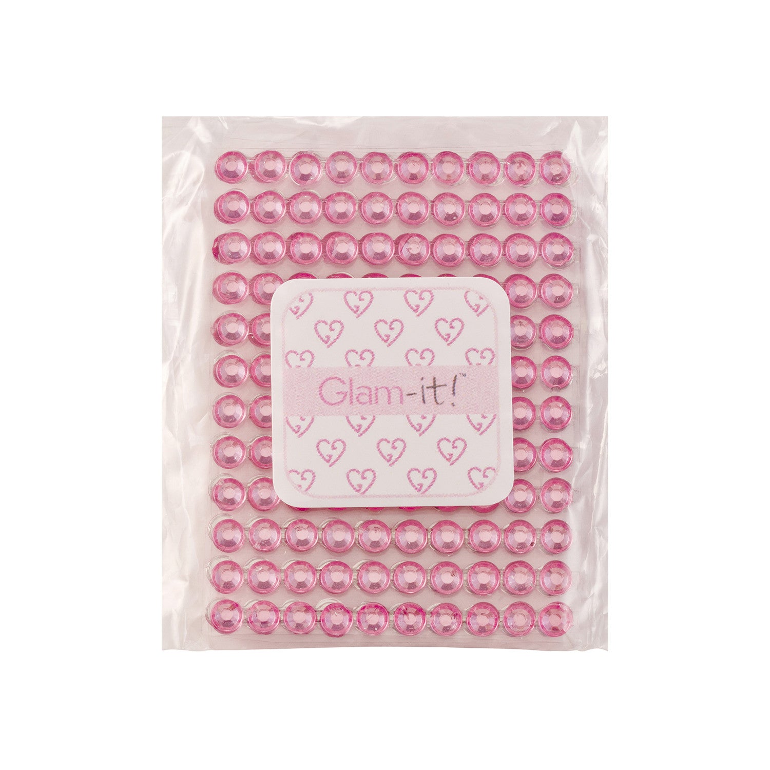 DIY Stick On Medium Crystals – PINK (4mm)